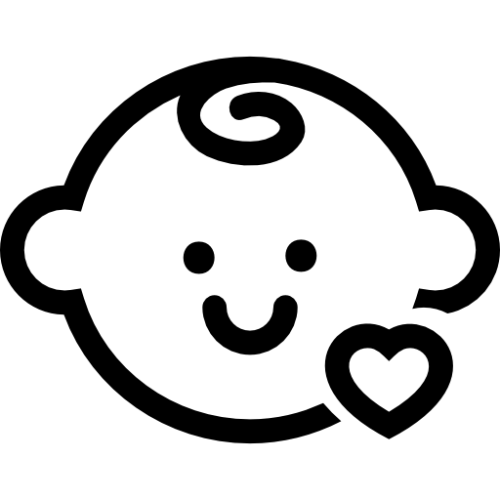 baby-head-with-a-small-heart-outline